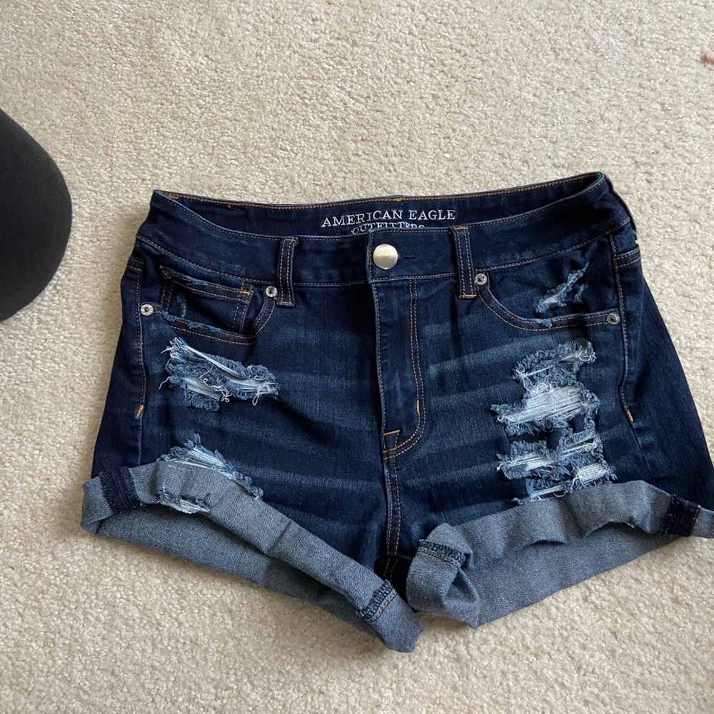American Eagle Dark Wash Denim Shorts